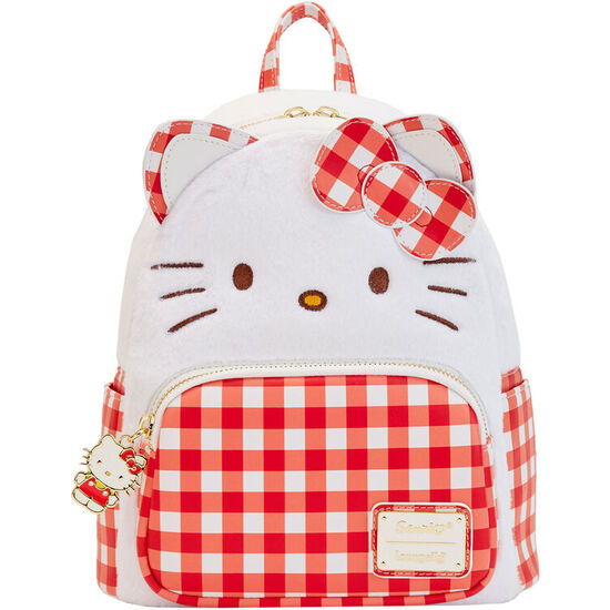 MOCHILA GINGHAM HELLO KITTY SANRIO LOUNGEFLY 26CM image 0