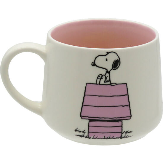TAZA FIGURA 3D CASETA ROSA SNOOPY 355ML image 0
