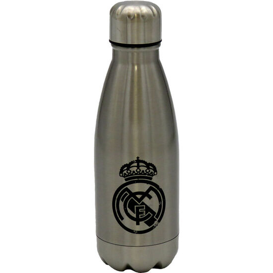 BOTELLA ACERO INOXIDABLE REAL MADRID PLATEADA 550ML image 0