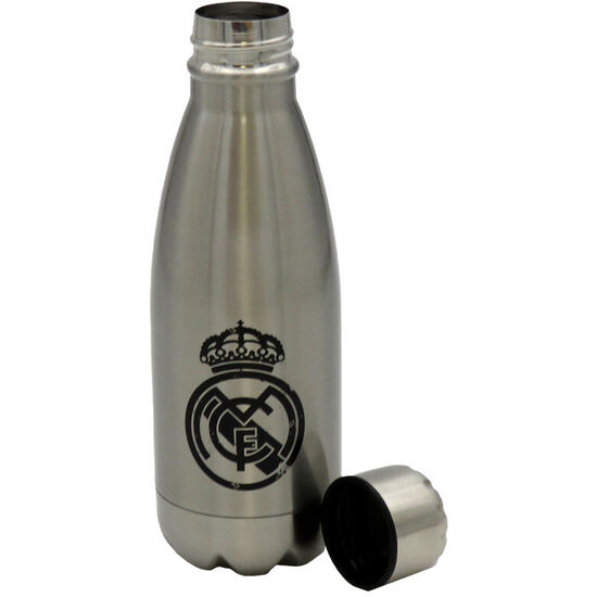 BOTELLA ACERO INOXIDABLE REAL MADRID PLATEADA 550ML image 1