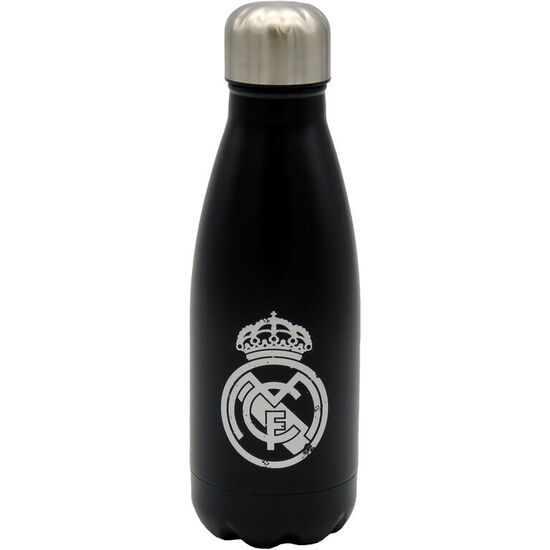 BOTELLA ACERO INOXIDABLE REAL MADRID NEGRA 550ML image 0