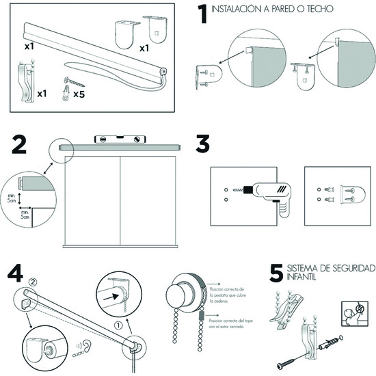 ESTOR ENROLLABLE ARA 101-BLANCO ROTO 180X250 image 5
