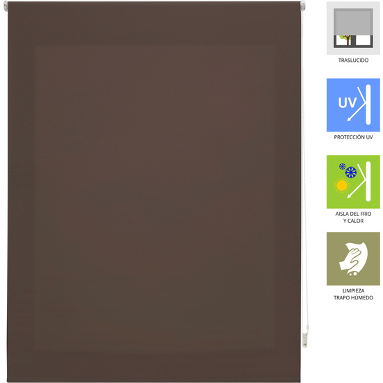 ESTOR ENROLLABLE ARA 105-MARRON OSCURO 120X175 image 2