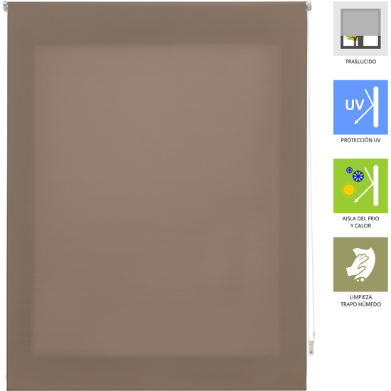 ESTOR ENROLLABLE ARA 105-MARRON OSCURO 140X250 image 2