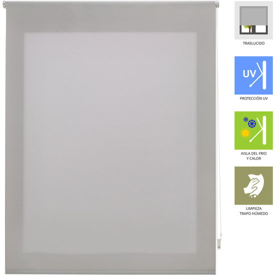 ESTOR ENROLLABLE ARA 106-GRIS PLATA 120X250 image 2