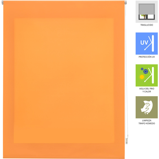 ESTOR ENROLLABLE ARA 107-NARANJA 140X250 image 2