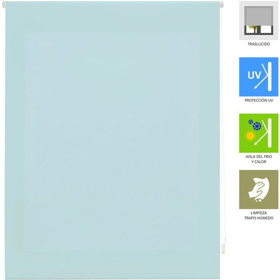 ESTOR ENROLLABLE ARA 112-AZUL CELESTE 100X175 image 2