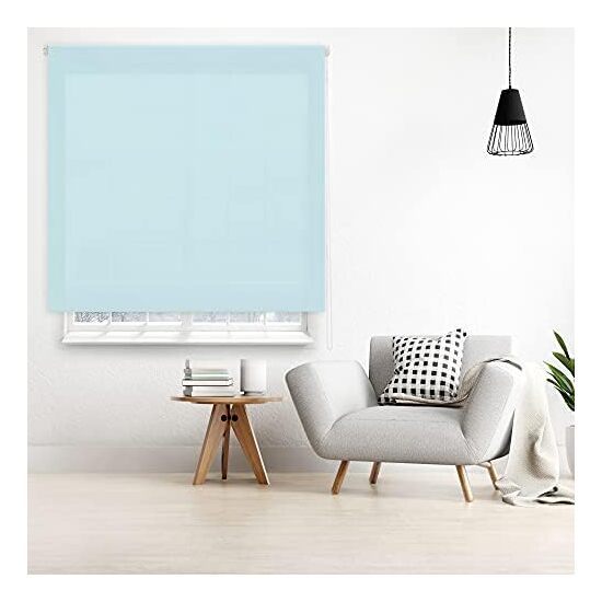 ESTOR ENROLLABLE ARA 112-AZUL CELESTE 90X175 image 1