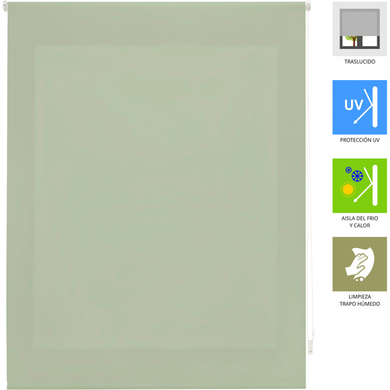 ESTOR ENROLLABLE ARA 116-VERDE PASTEL 120X175 image 2