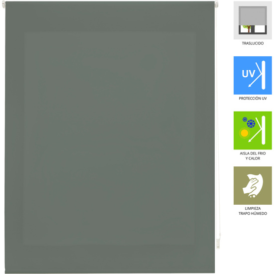 ESTOR ENROLLABLE ARA 117-GRIS AZULADO 160X175 image 2