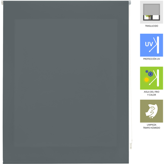 ESTOR ENROLLABLE ARA 117-GRIS AZULADO 80X175 image 2