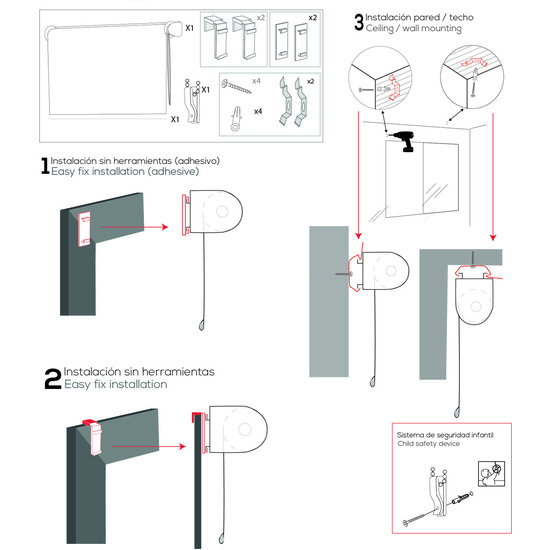 ESTOR ENROLLABLE AURE 108-ROJO BURDEOS 107X180 image 5
