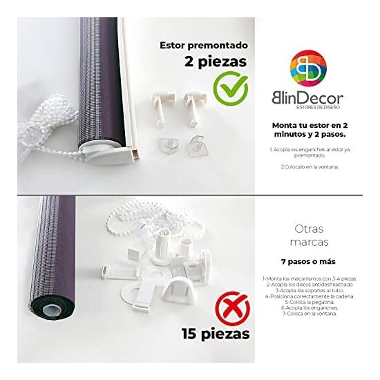 ESTOR ENROLLABLE AURE 111-VIOLETA 87X180 image 5
