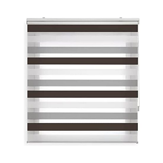 ESTOR ENROLLABLE BOHEM 507 MARRON-GRIS 100X180 image 0