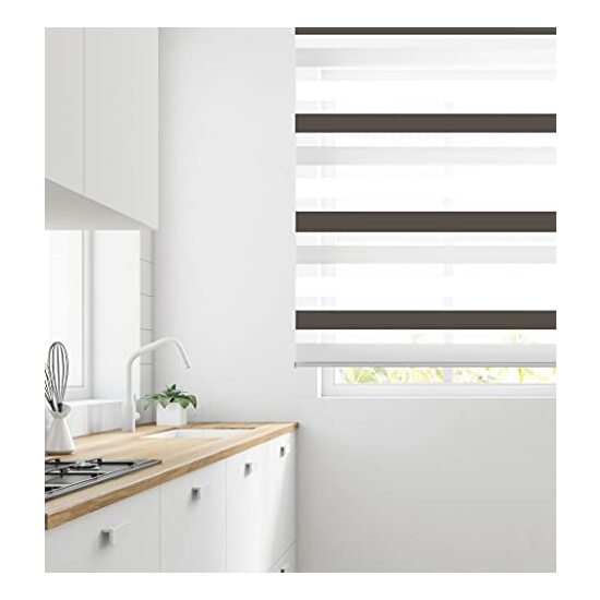 ESTOR ENROLLABLE BOHEM 507 MARRON-GRIS 100X180 image 2