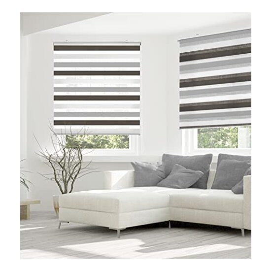 ESTOR ENROLLABLE BOHEM 507 MARRON-GRIS 100X180 image 3