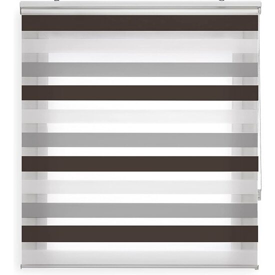 ESTOR ENROLLABLE BOHEM 507 MARRON-GRIS 120X180 image 0