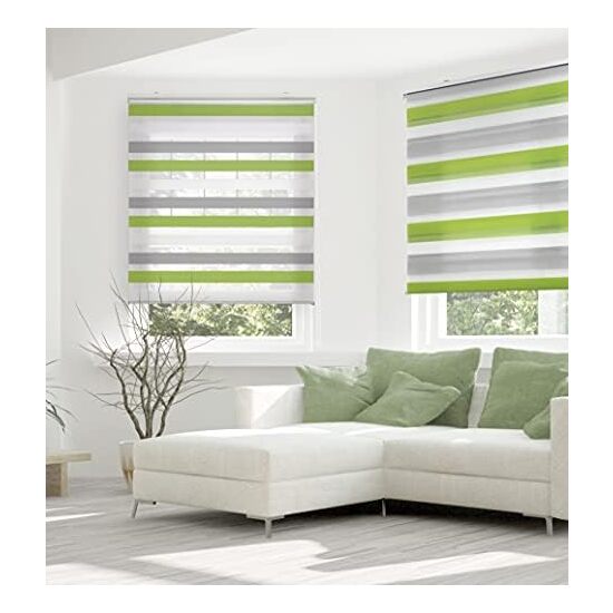 ESTOR ENROLLABLE BOHEM 508 GRIS-PISTACHO 140X180 image 3