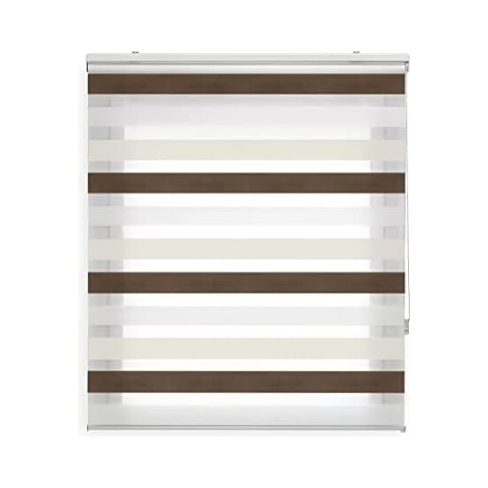 ESTOR ENROLLABLE BOHEM 509 MARRON-CREMA 180X180 image 0