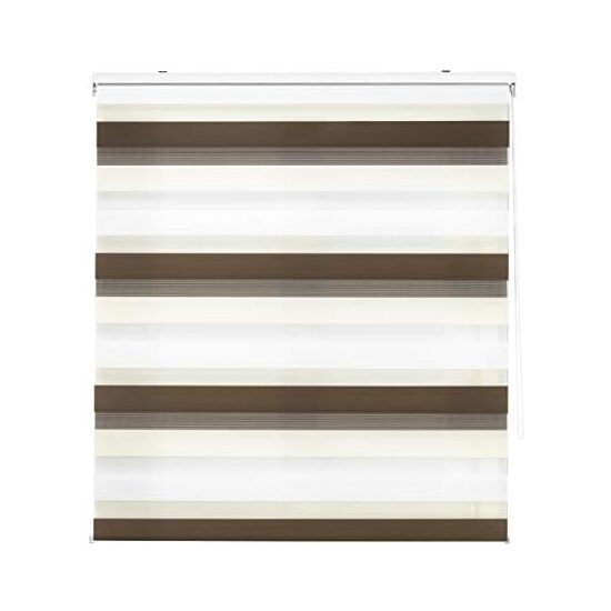 ESTOR ENROLLABLE BOHEM 509 MARRON-CREMA 180X180 image 6
