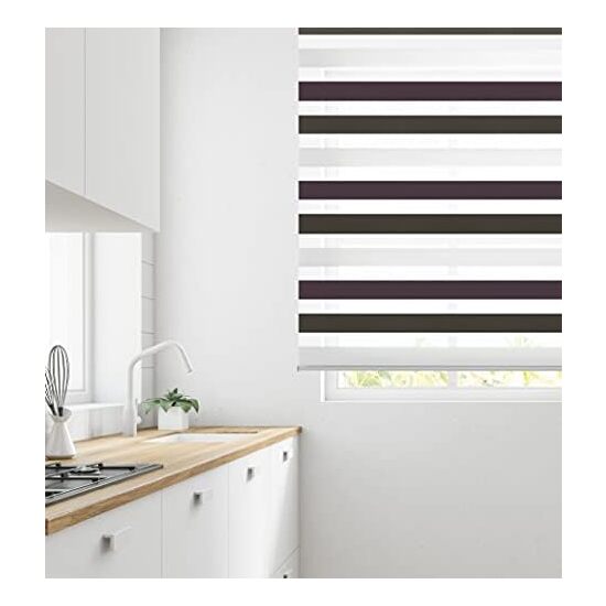 ESTOR ENROLLABLE BOHEM 510 MARRON-VIOLETA 140X180 image 2