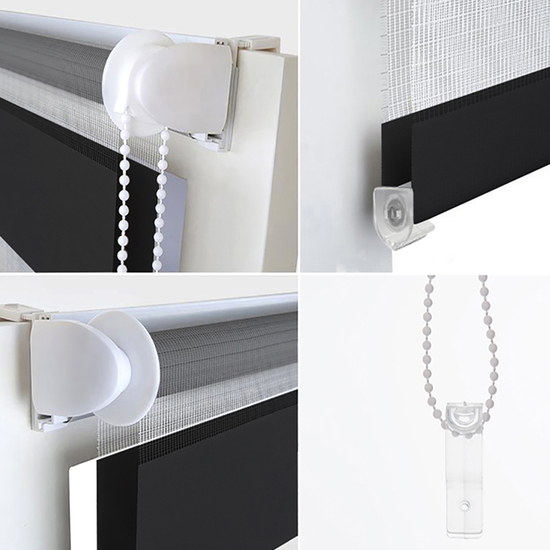 ESTOR ENROLLABLE INDUS 304-NEGRO 107X180 image 1