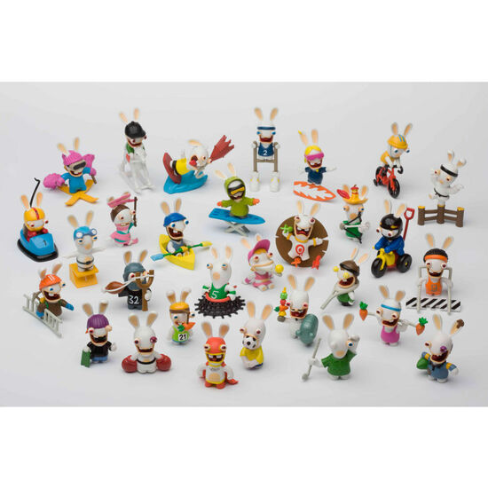 EXPOSITOR 30 SOBRES FIGURA LOS RABBIDS INVADEN LOS DEPORTES SURTIDO image 1