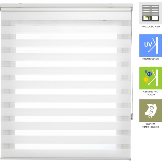 ESTOR ENROLLABLE LIRA 301-BLANCO ROTO 130X180 image 1