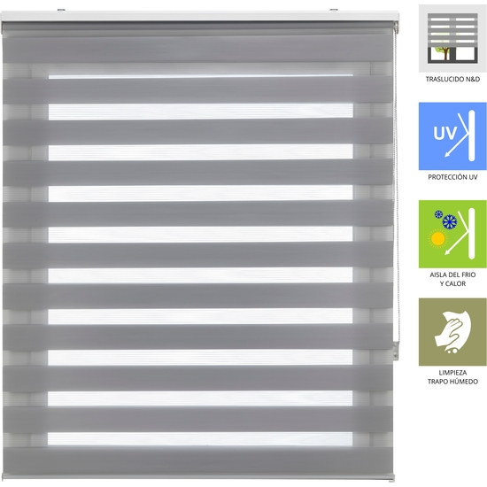 ESTOR ENROLLABLE LIRA 303-GRIS PLATA 180X250 image 1