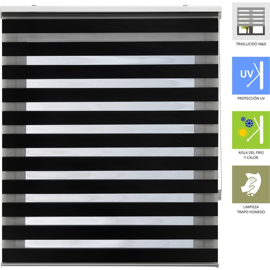 ESTOR ENROLLABLE LIRA 304-NEGRO 180X250 image 1