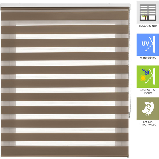 ESTOR ENROLLABLE LIRA 321-MARRON 120X250 image 1