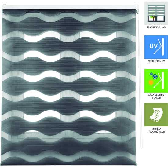 ESTOR ENROLLABLE MEDITERRANEO 333-ANTRACITA 160X180 image 1