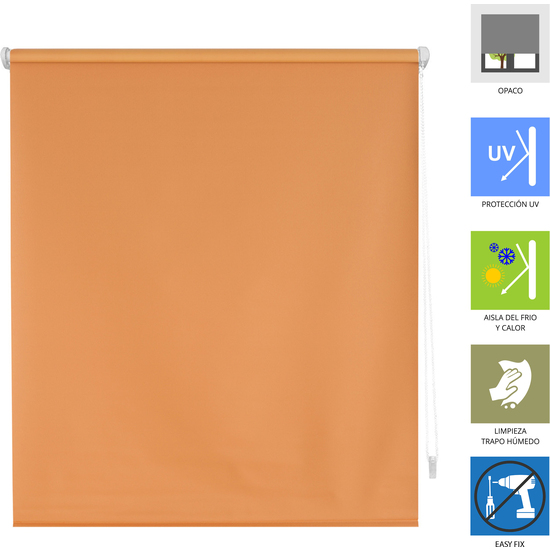 ESTOR ENROLLABLE ZEUS 207-NARANJA 140X180 image 2