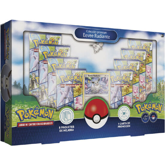 CAJA JUEGO CARTAS COLECCIONABLES EEVEE RADIANTE POKEMON GO image 0