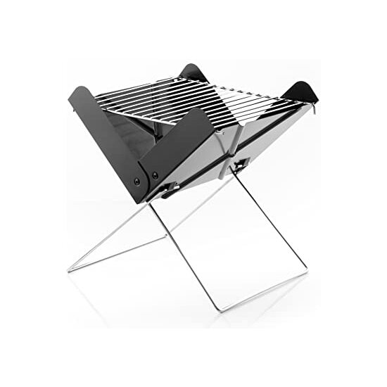 MINI BARBACOA PLEGABLE PORTÁTIL PARA CARBÓN FOLDECUE INNOVAGOODS image 0
