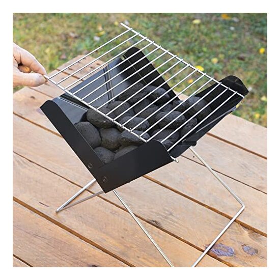 MINI BARBACOA PLEGABLE PORTÁTIL PARA CARBÓN FOLDECUE INNOVAGOODS image 1