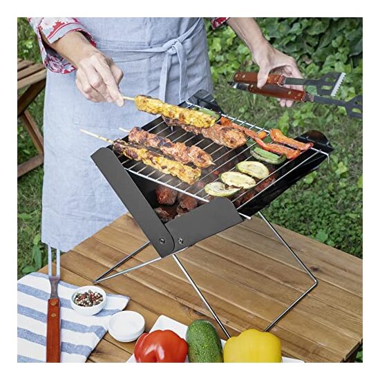 MINI BARBACOA PLEGABLE PORTÁTIL PARA CARBÓN FOLDECUE INNOVAGOODS image 2