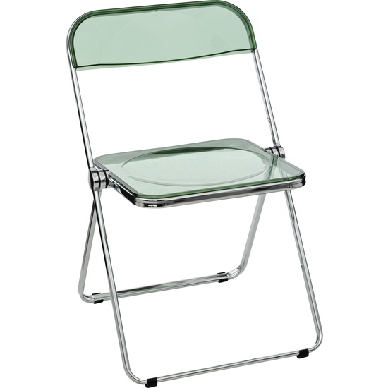 SILLA PLEGABLE DE PLÁSTICO VERDE image 0