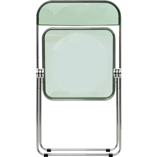 SILLA PLEGABLE DE PLÁSTICO VERDE image 1