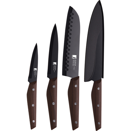 BERGNER SET DE CUCHILLOS DE COCINA SIEGEN (CHEF, SANTOKU, MULTIUSOS Y PELADOR) EN ACERO INOXIDABLE image 0