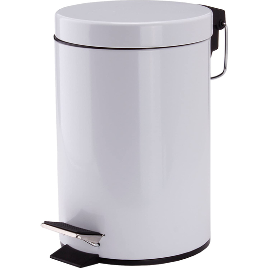 CUBO BASURA BLANCA 12L ACERO INOXIDABLE image 0