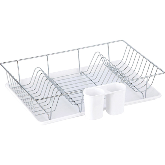 ESCURRE PLATOS PLEGABLE CON BANDEJA GRIS ANTRACITA - MSV. image 0