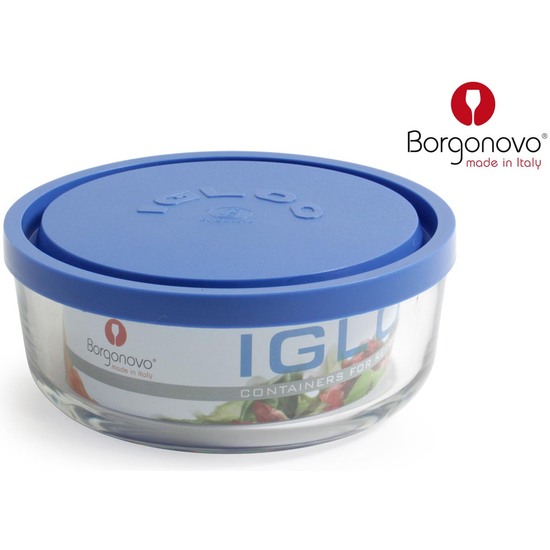 ICEBOX POT IGLU 15CM -PLAST. BLUE LID image 0