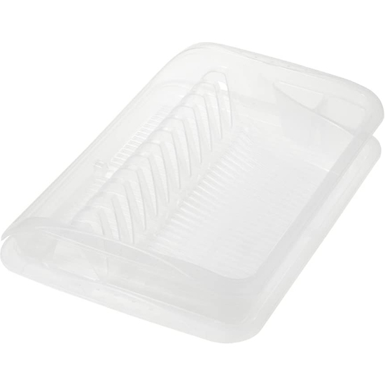 ESCURREPLATOS CON BANDEJA, PP, NATURAL TRANSPARENTE, 39.5 X 29.5 X 8 CM image 3