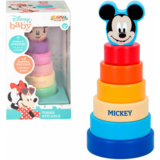 MICKEY JUEGO APILABLES MADERA ECO 20CM image 0