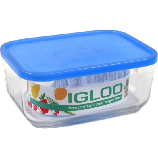 RECT.LUNCH BOX IGLOO 23,5C PLAST.BLUELID image 1