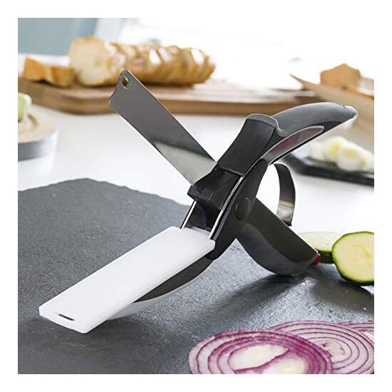 CUCHILLO-TIJERA CON MINI TABLA DE CORTAR INTEGRADA SCIBLE INNOVAGOODS image 1