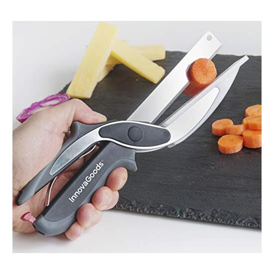 CUCHILLO-TIJERA CON MINI TABLA DE CORTAR INTEGRADA SCIBLE INNOVAGOODS image 4