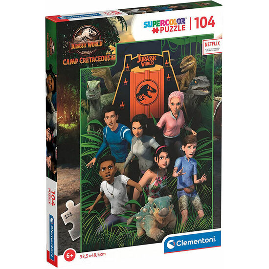 PUZZLE CAMP CRETACEOUS JURASSIC WORLD 104PZS image 0