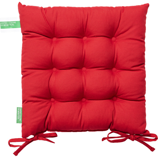 COJÍN PARA SILLA DE JARDÍN 40X40CM 250GSM 65% ALGODÓN 35% POLIÉSTER ROJO PICNIC image 0